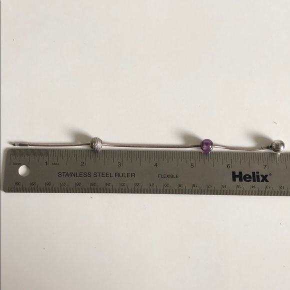 Pandora silver bracelet with charm beads - Picture 5 of 5